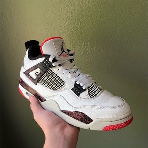 Jordan 4 Retro Flight Nostalgia White Crimson 308497-116 Men’s